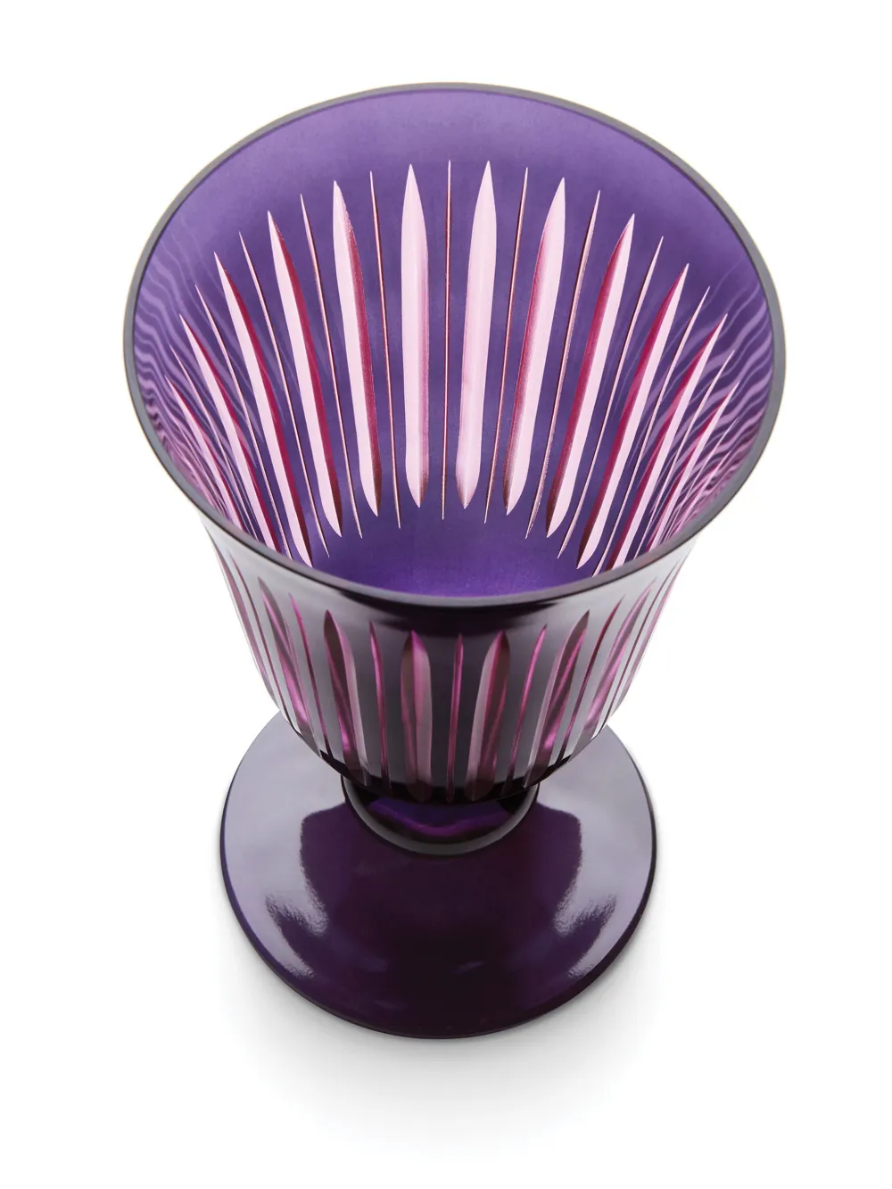 L'objet Set Of Four Prism Wine Glasses In Purple