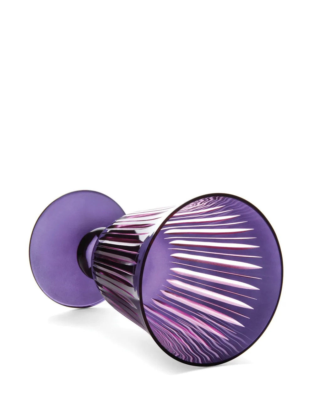 L'objet Set Of Four Prism Wine Glasses In Purple