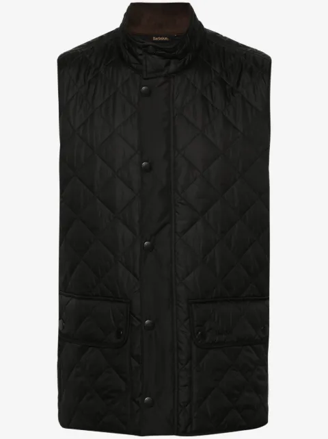 Barbour diamond-quilted logo-embroidered gilet