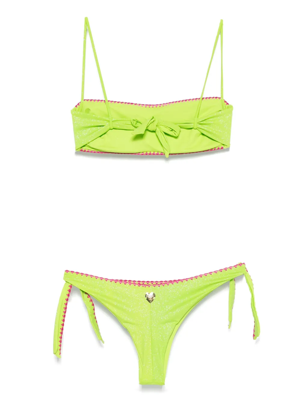 TWINSET Bandeau Brazilian bikini Groen