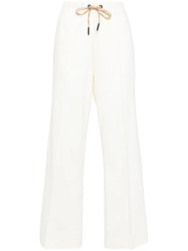 Moncler Grenoble Elasticated-waist Cotton Track Pants in Neutrals