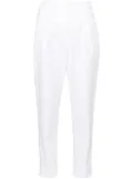 Peserico cuffed tapered trousers - White