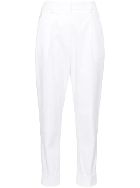 Peserico cuffed tapered trousers