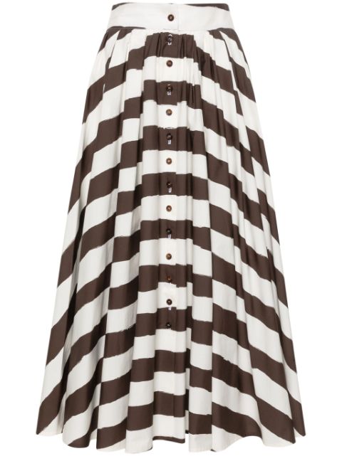 Philosophy Di Lorenzo Serafini striped A-line skirt