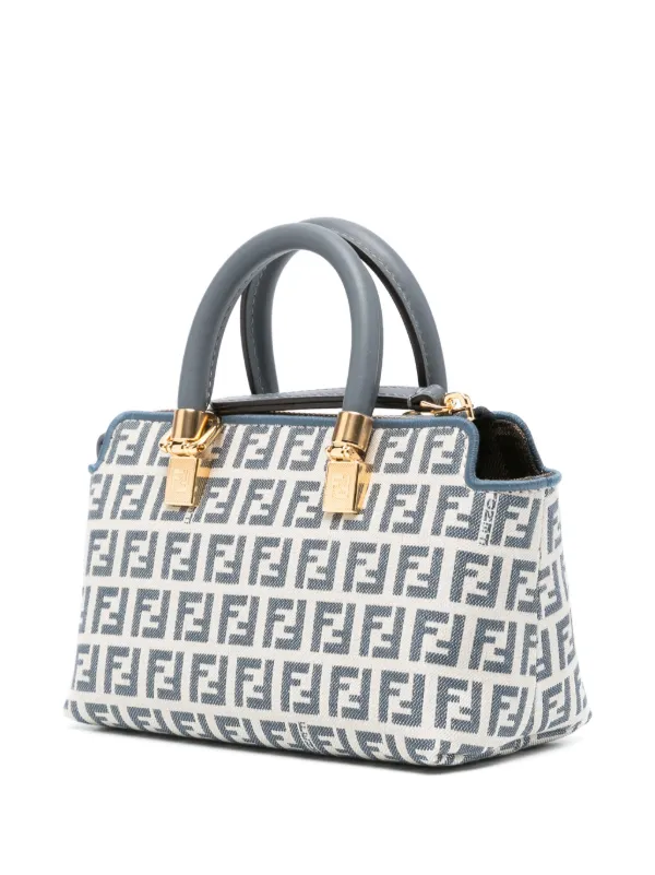 fendi white canvas bag
