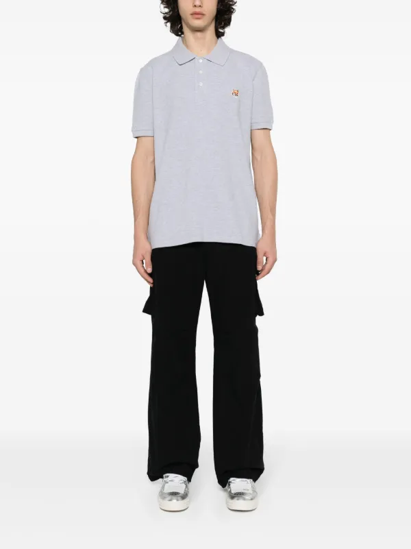 MAISON KITSUNÉ グレー ポロシャツ M MAISON KITSUNE メゾンキツネ ポロシャツ LM00208KJ7002 メンズ