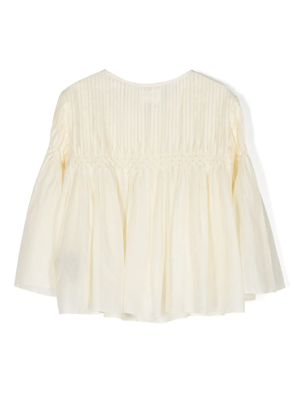 MARANT ÉTOILE Axeliana blouse met gesmockt detail - Beige