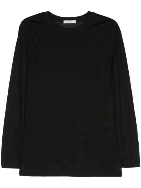 LEMAIRE long-sleeve silk T-shirt