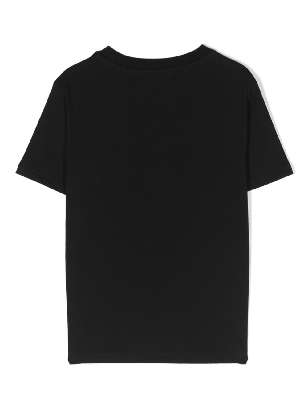 Balmain Kids Katoenen T-shirt met logopatch Zwart
