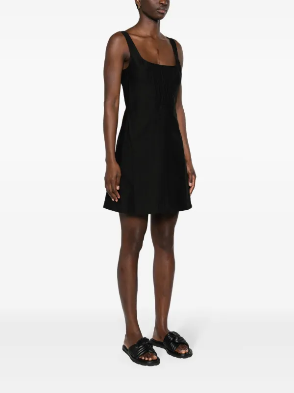 Stella McCartney square-neck corset-style Minidress | Black