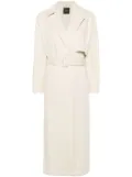 Theory twill belted maxi trench coat - Neutrals