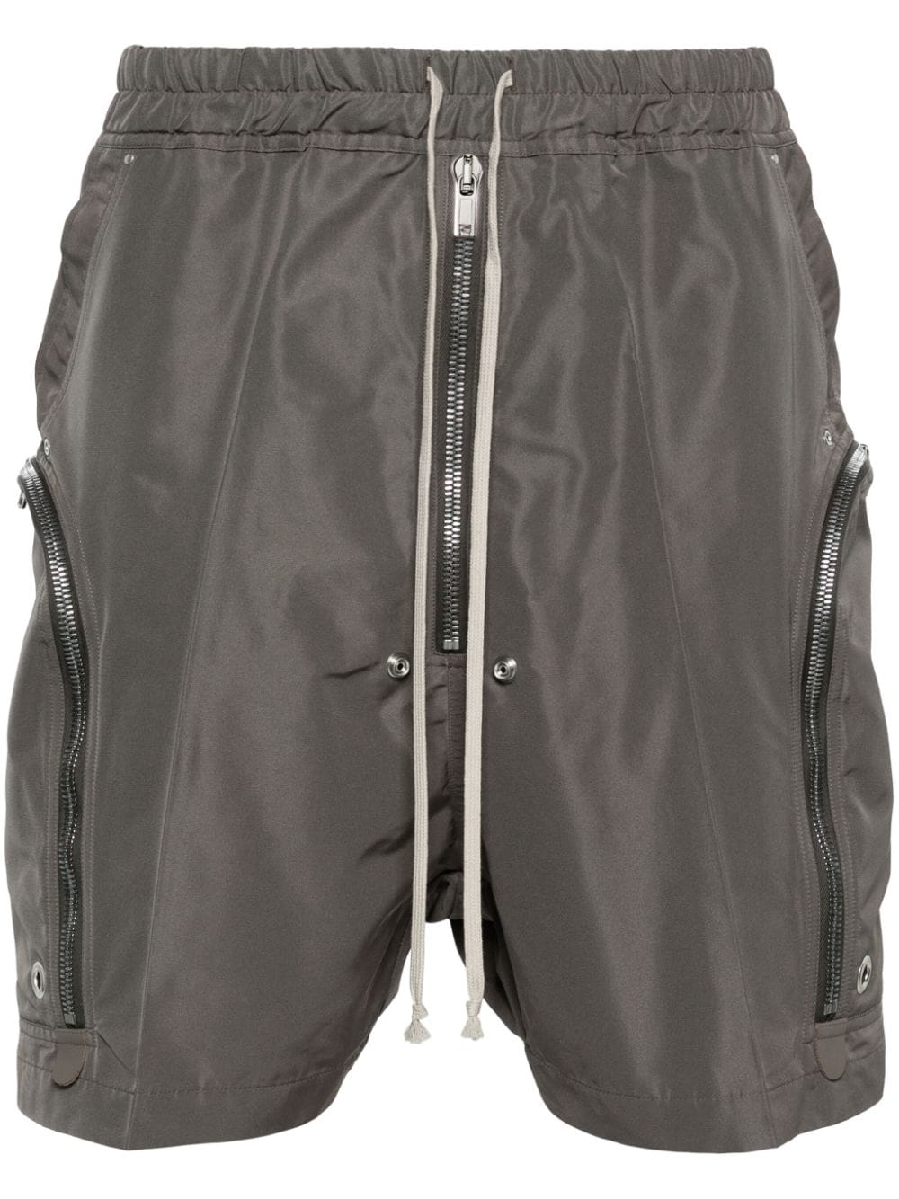 Rick Owens Bauhaus Cargo Shorts In Brown