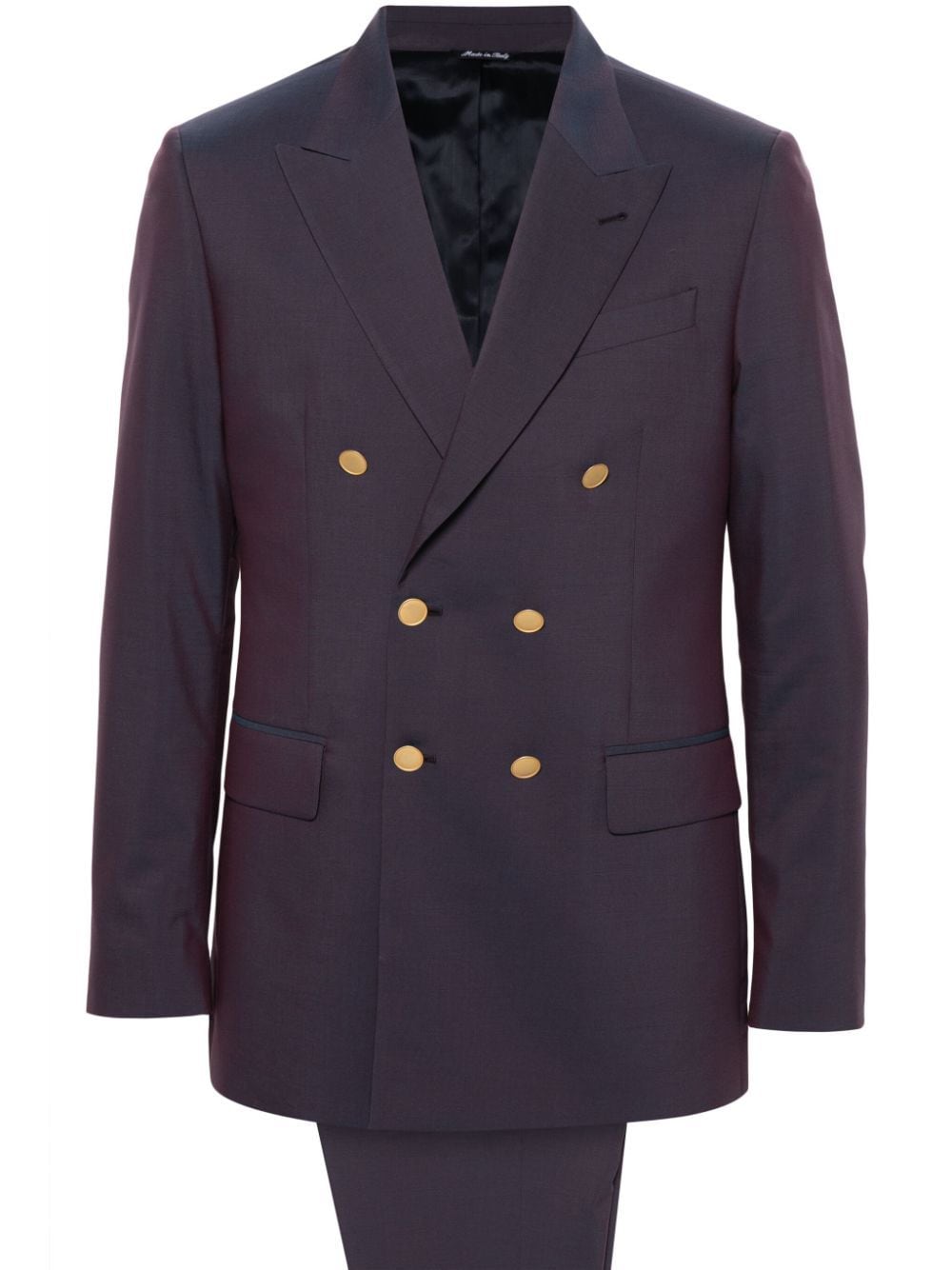 Shop Reveres 1949 Double-breasted Suit In Purple