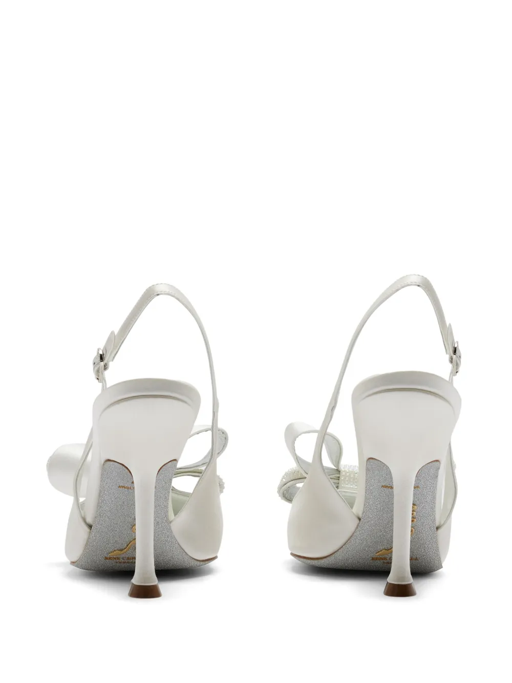 René Caovilla 105mm Arabella pumps White