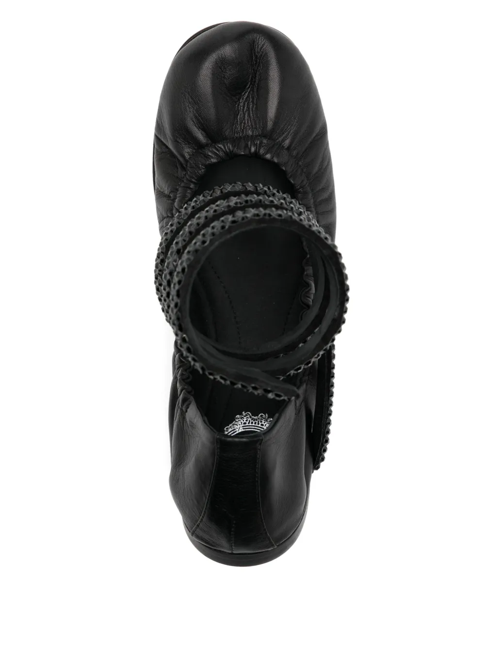 René Caovilla Cleo ballet flat Zwart