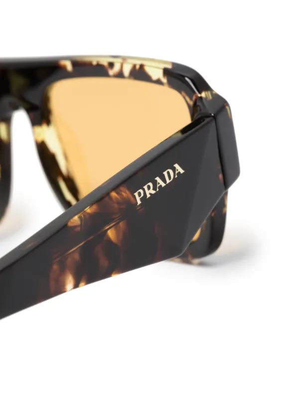 Prada Eyewear oversize-frame Sunglasses Black FARFETCH IN