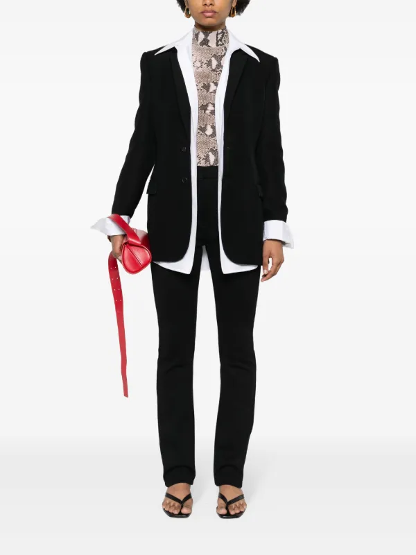 【送料&関税込】SportMax Pontida Straight Leg Trousers Sportmax Pontida straight-leg Tailored Trousers | Black