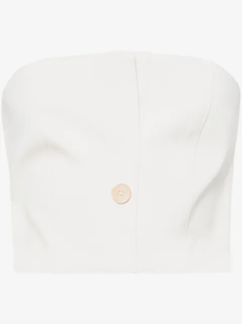 Rokh button-embellished cropped top