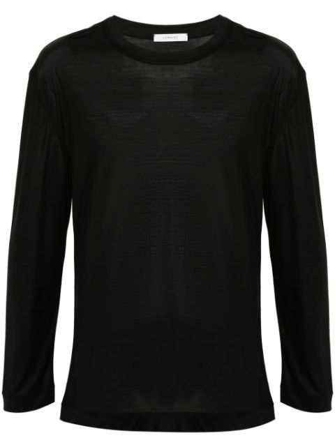 LEMAIRE longsleeved silk jersey top