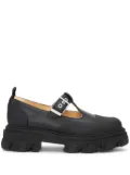 GANNI cleated Mary Jane shoes - Black