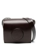 LEMAIRE Camera leather cross-body bag - Brown