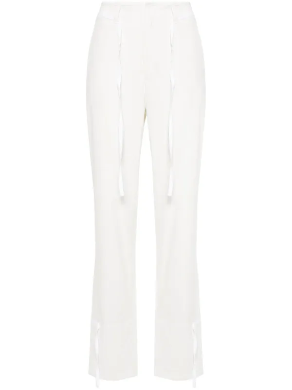 LEMAIRE / ストレートパンツ/M/コットン/クリーム LEMAIRE ストレートパンツ | ニュートラル | FARFETCH JP