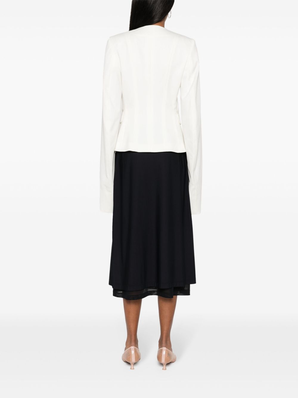 MM6 Maison Margiela extra-long-sleeves twill blazer Women