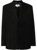 MM6 Maison Margiela pinstripe panelled blazer - Black