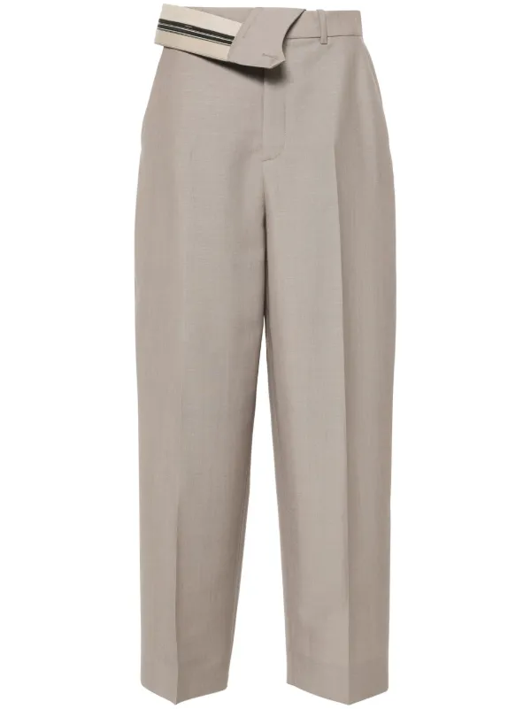 パンツ FENDI Women Straight Pants FR6632 AQ3GF08QQ White Trousers Silk White | Fendi