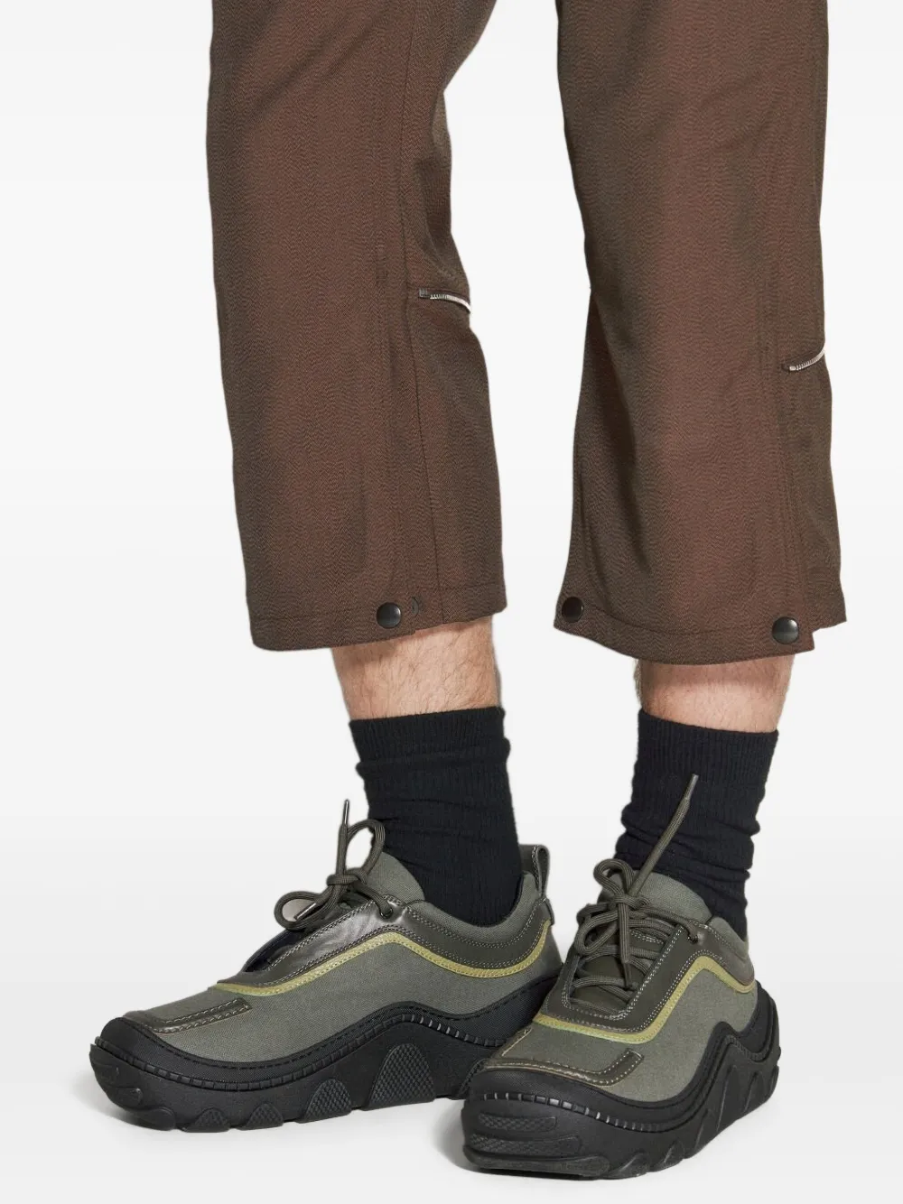 Kiko Kostadinov Tonino cargo broek Bruin
