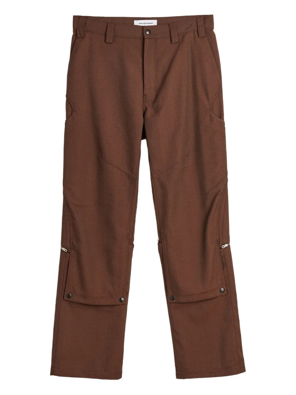 Kiko Kostadinov Tonino cargo broek Bruin