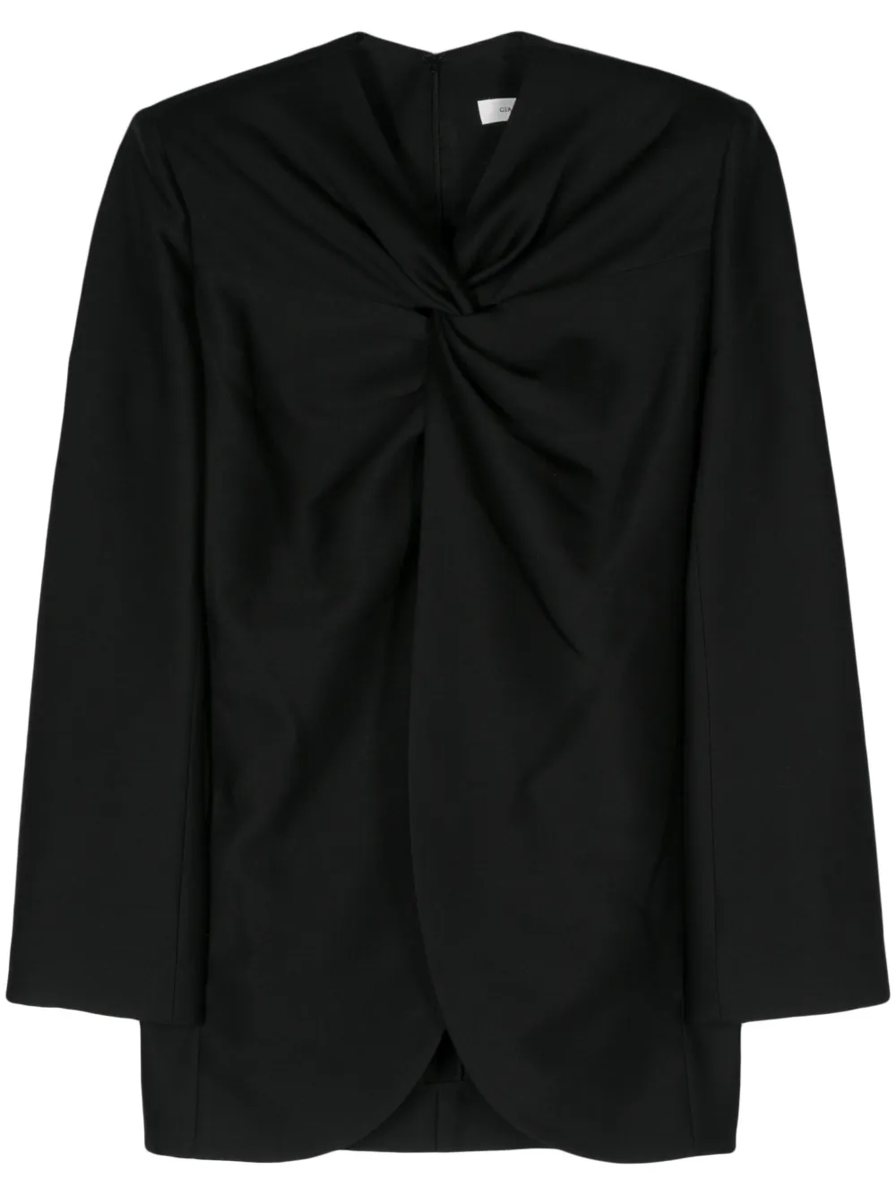 GIA STUDIOS knot-detail twill blouse