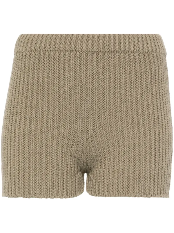 Max Mara Acceso Shorts in Green