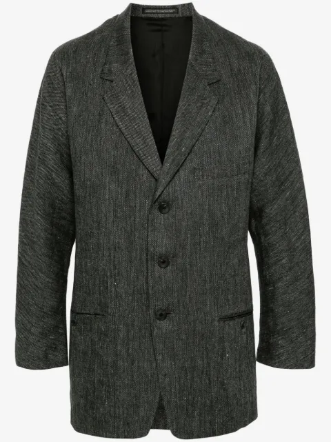 Yohji Yamamoto W-Raglan linen blazer
