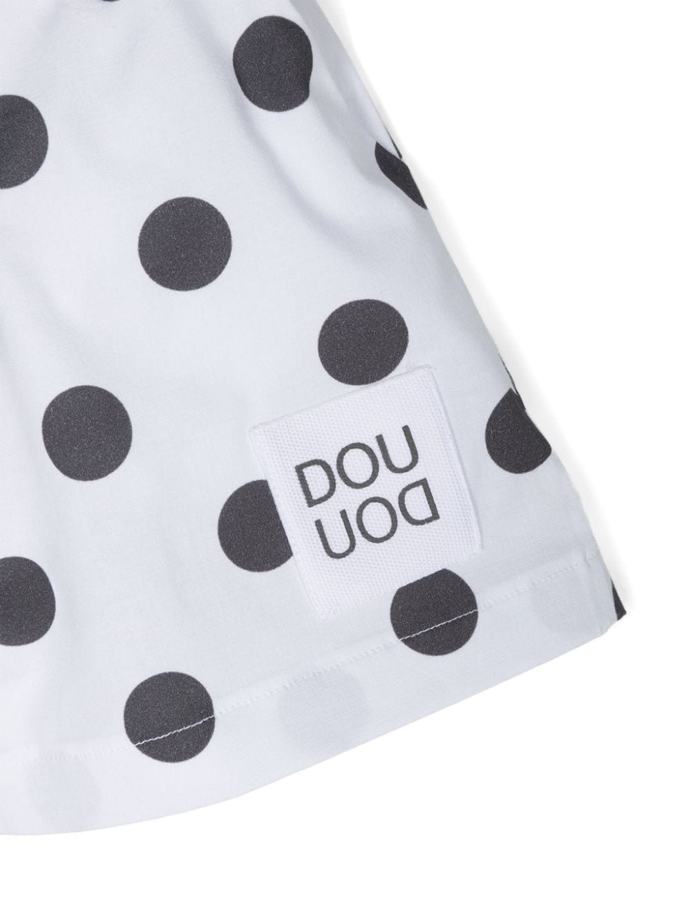 Shop Douuod Polka-dot Print Shorts In White