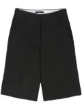 Paul Smith high-waisted linen tailored shorts - Black