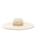 Peserico interwoven sun hat - Neutrals