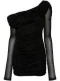 Blumarine draped mini dress - Black