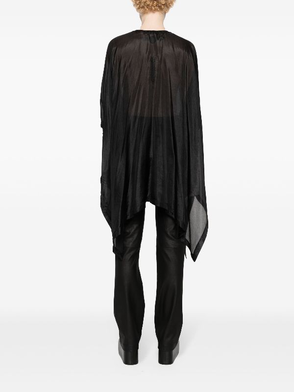 Rick Owens リブスリーブ シルクシャツ - Farfetch