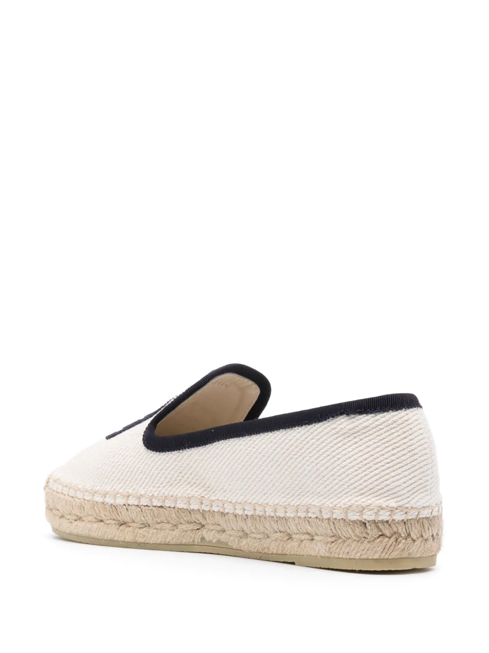 Fake Miu Miu logo-embroidered espadrilles Women