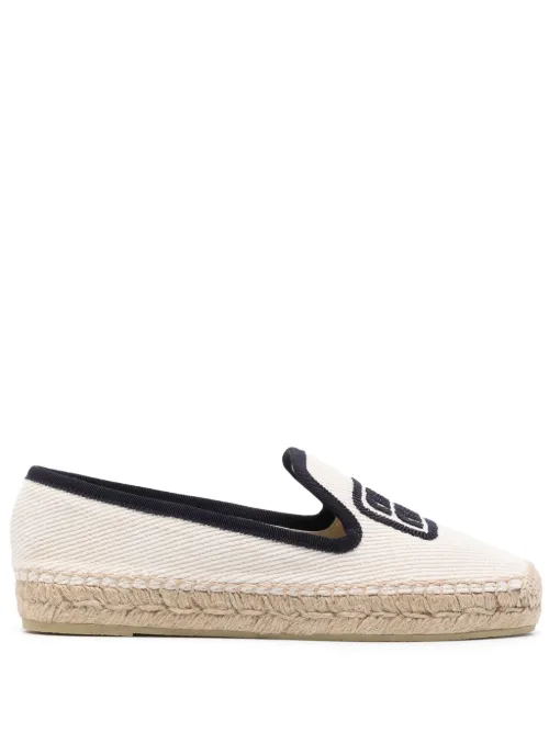 Espadrilles à logo brodé - Miu Miu - Modalova
