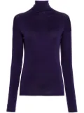LEMAIRE high-neck jersey pullover - Purple