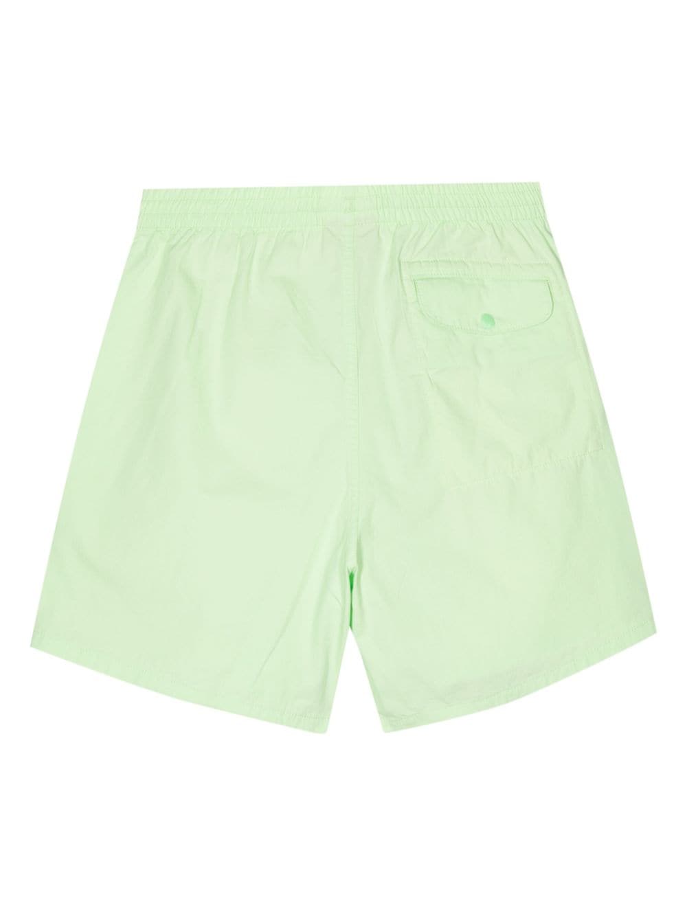 Shop Patagonia Funhoggers Cotton Shorts In Green