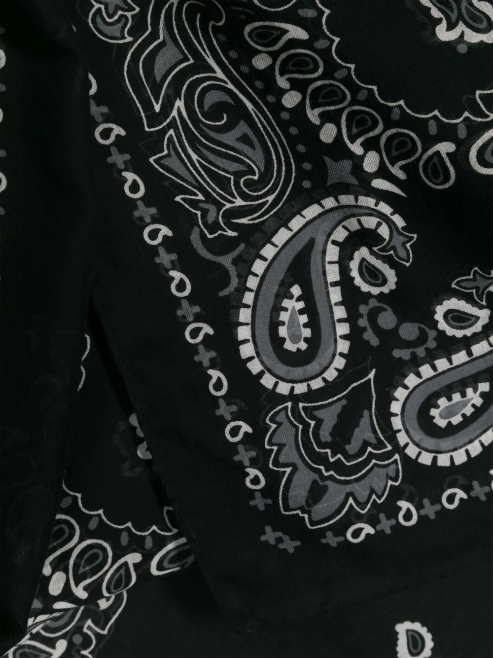 Destin Cot sjaal met bandana print Zwart