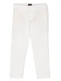 Fay Kids button-up straight-leg chinos - White