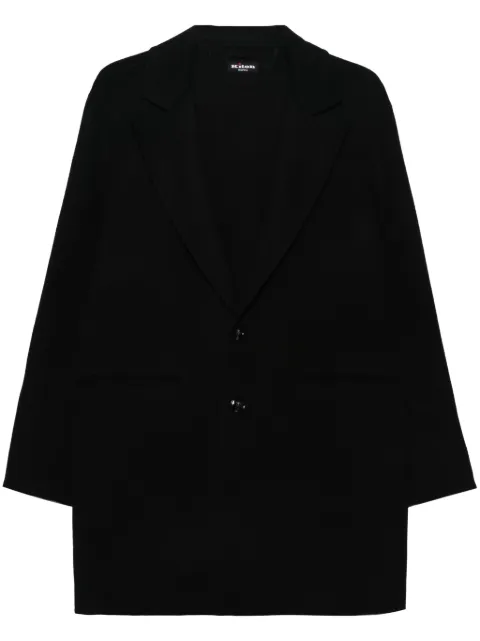 Kiton felted single-breasted coat