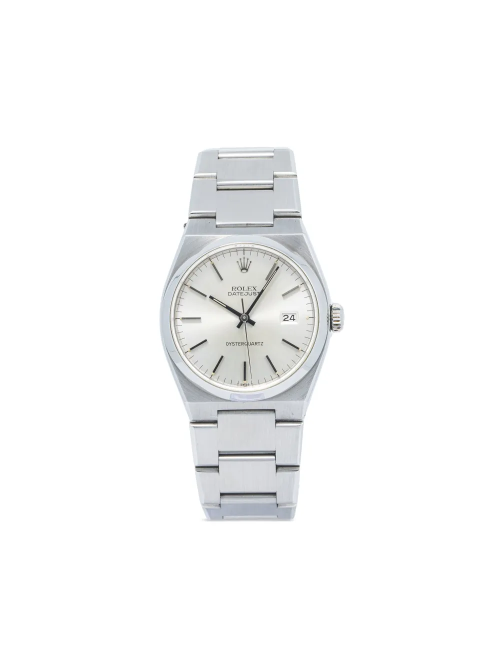 Pre-owned Rolex  Datejust 36mm In White