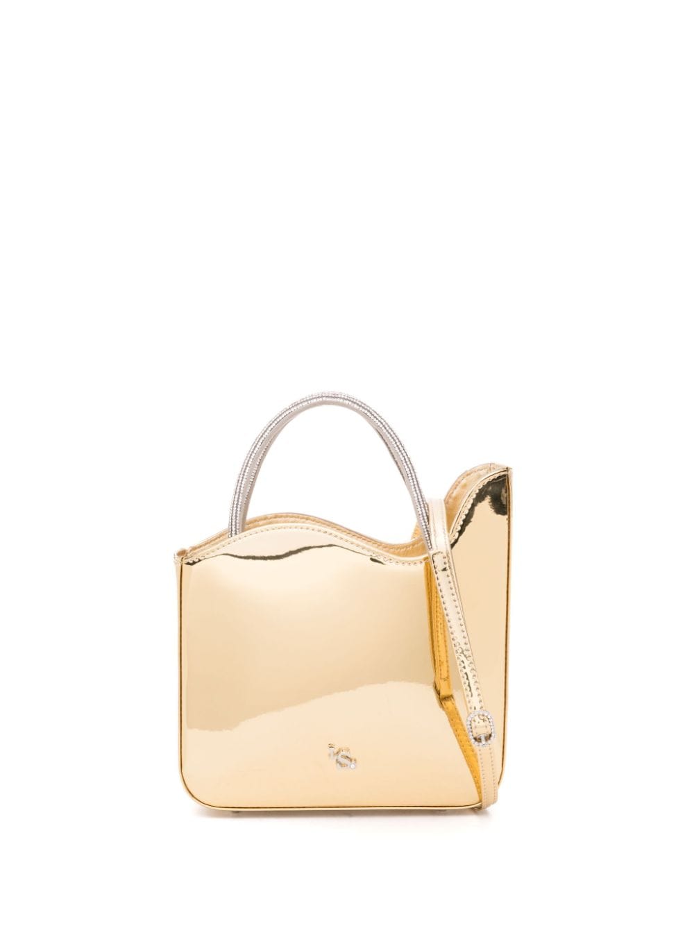 Le Silla Small Ivy Metallic-leather Tote Bag In Gold