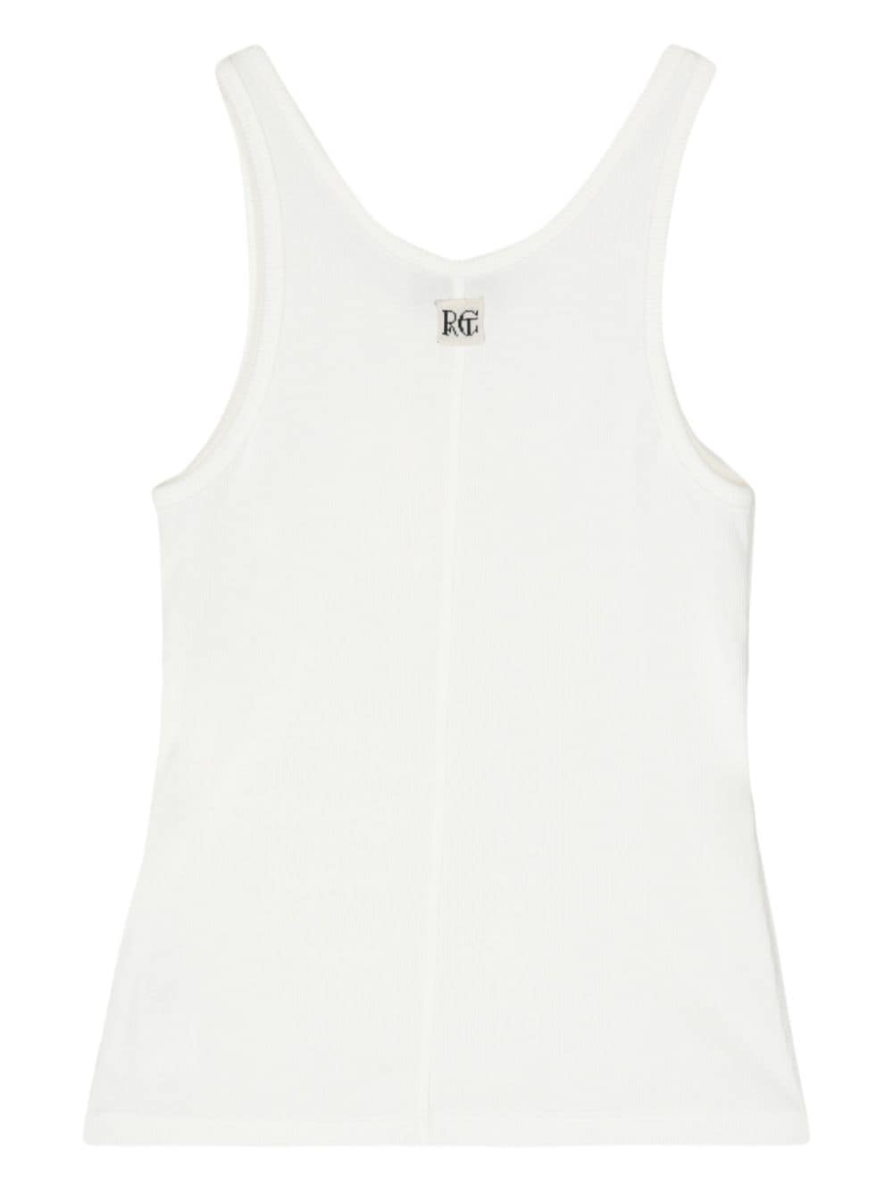 Recto logo-appliqué soft-jersey tank top - Wit