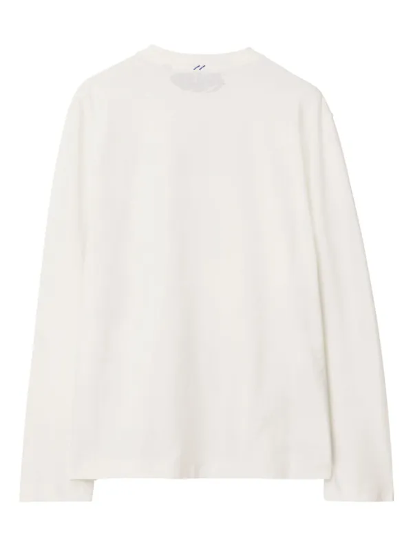 Burberry EKD-print Cotton T-shirt | White | FARFETCH JO